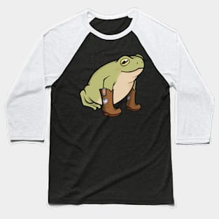 Transgender Pride Cowboy Boots Frog Baseball T-Shirt